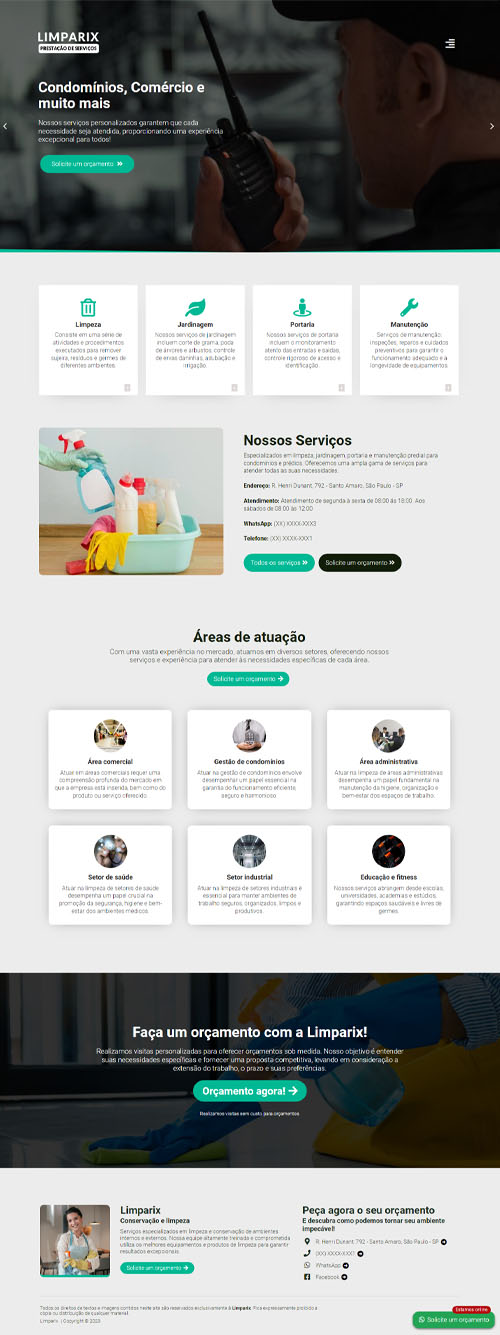 Página Inicial Completa